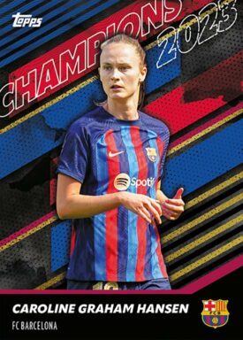 2022-23 TOPPS FC Barcelona Women Official Team Set Soccer Cards - Base Card Caroline Graham Hansen