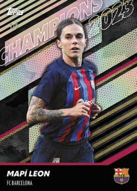 2022-23 TOPPS FC Barcelona Women Official Team Set Soccer Cards - Base Card Mapi Leon