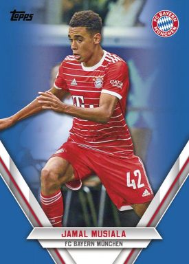 2022-23 TOPPS FC Bayern München Official Team Set Soccer Cards - Base Card Parallel Jamal Musiala