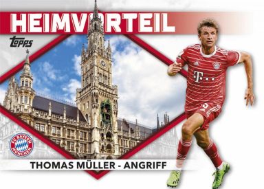 2022-23 TOPPS FC Bayern München Official Team Set Soccer Cards - Heimvorteil Insert Thomas Müller