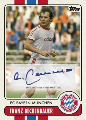 2022-23 TOPPS FC Bayern München Official Team Set Soccer Cards - Legend Autograph Franz Beckenbauer