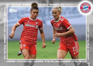 2022-23 TOPPS FC Bayern München Women Official Team Set Soccer Cards - Dual Card
