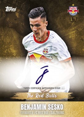 2022-23 TOPPS FC Red Bull Salzburg Official Team Set Soccer Cards - The Red Bulls Autograph Sesko