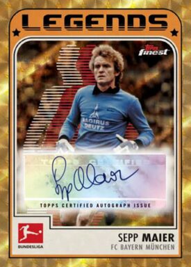 2022-23 TOPPS Finest Bundesliga Soccer Cards - Finest Bundesliga Legends Autograph Sepp Maier