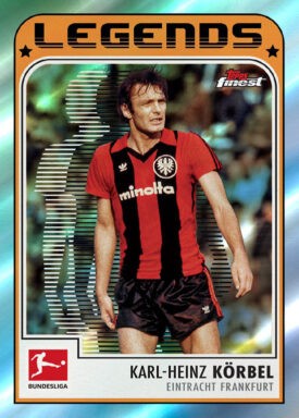 2022-23 TOPPS Finest Bundesliga Soccer Cards - Finest Bundesliga Legends Karl-Heinz Körbel
