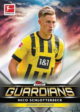 2022-23 TOPPS Finest Bundesliga Soccer Cards - Finest Guardians Insert Schlotterbeck