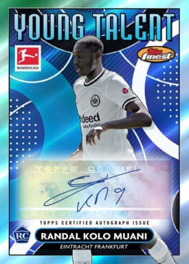 2022-23 TOPPS Finest Bundesliga Soccer Cards - Finest Young Talents Autograph Randal Kolo Muani