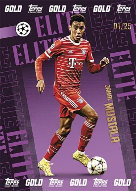 2022-23 TOPPS Gold UEFA Club Competitions Soccer Cards - Elite Insert Card Musiala