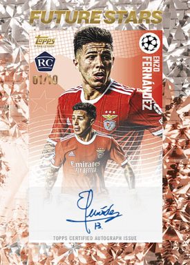 2022-23 TOPPS Gold UEFA Club Competitions Soccer Cards - Future Stars Autograph Fernandez