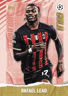 2022-23 TOPPS Gold UEFA Club Competitions Soccer Cards - Gold Insert Leao