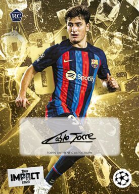 2022-23 TOPPS Impact UEFA Club Competitions Soccer Cards - Autograph Card Pablo Torre