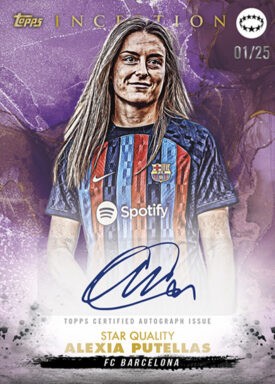 2022-23 TOPPS Inception UEFA Club Competitions Soccer Cards - Autograph Card Star Quality Putellas
