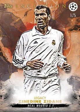 2022-23 TOPPS Inception UEFA Club Competitions Soccer Cards - Base Card Legacy Zidane