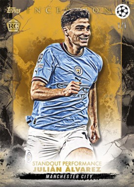 2022-23 TOPPS Inception UEFA Club Competitions Soccer Cards - Base Card Standout Performance Alvarez