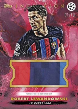 2022-23 TOPPS Inception UEFA Club Competitions Soccer Cards - Patch Lewandowski