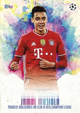 2022-23 TOPPS Platinum UEFA Club Competitions Jamal Musiala Curated Set Soccer Cards - Musiala Moments