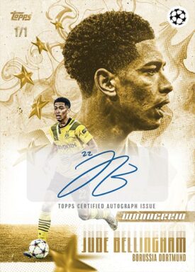 2022-23 TOPPS Platinum UEFA Club Competitions Jamal Musiala Curated Set Soccer Cards - Woderkids Autograph Jude Bellingham