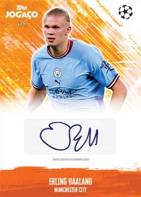 2022-23 TOPPS Jogaço UEFA Club Competitions Soccer Cards - Autograph Parallel Haaland