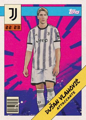 2022-23 TOPPS Juventus Official Fan Set Soccer Cards - Hero Card Vlahovic