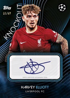 2022-23 TOPPS Knockout UEFA Champions League Soccer Cards - Autograph Card Elliott