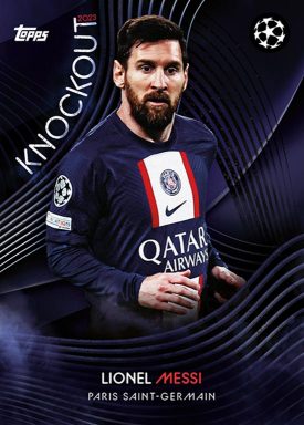 2022-23 TOPPS Knockout UEFA Champions League Soccer Cards - Base Card Messi
