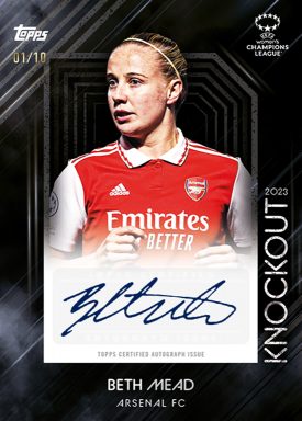 2022-23 TOPPS Knockout UEFA Women's Champions League Soccer Cards - Autograph Card Beth Mead