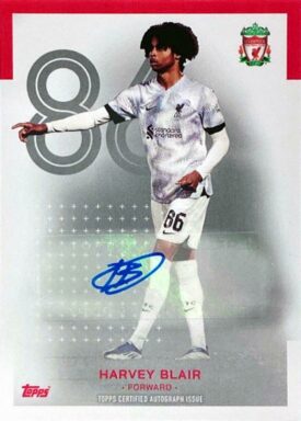 2022-23 TOPPS Liverpool FC Official Team Set Soccer Cards - Base Autograph Blair