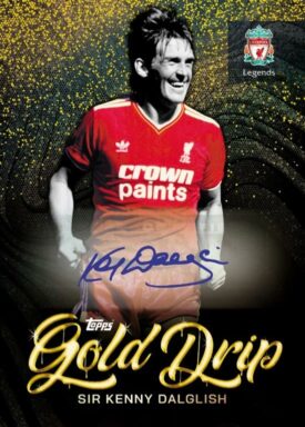 2022-23 TOPPS Liverpool FC Official Team Set Soccer Cards - Gold Drip Autograph Dalglish