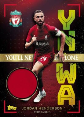 2022-23 TOPPS Liverpool FC Official Team Set Soccer Cards - You'll never walk alone Relic Card Henderson