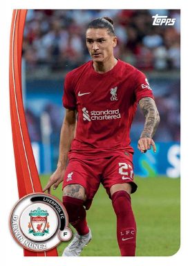 2022-23 TOPPS Liverpool FC Official Fan Set Soccer Cards - Base Card Nunez