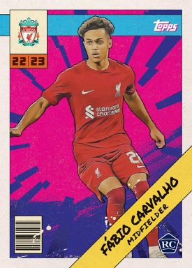 2022-23 TOPPS Liverpool FC Official Fan Set Soccer Cards - Hero Card Carvalho