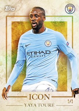2022-23 TOPPS Manchester City Official Team Set Soccer Cards - Icon Touré