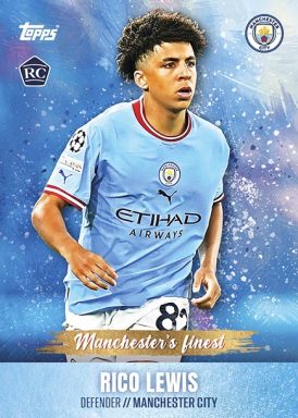 2022-23 TOPPS Manchester City Official Team Set Soccer Cards - Manchester's finest Lewis