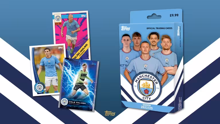 2022-23 TOPPS Manchester City FC Official Fan Set Soccer Cards - Header