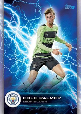 2022-23 TOPPS Manchester City FC Official Fan Set Soccer Cards - Super Electric Card Palmer