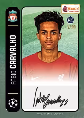 2022-23 TOPPS Merlin 98 Heritage UEFA Club Competitions Soccer Cards - 2022 23 topps merlin 98 heritage uefa club competitions soccer autograph card carvalho