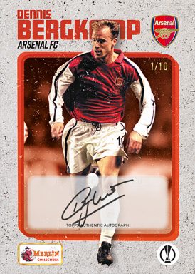 2022-23 TOPPS Merlin 98 Heritage UEFA Club Competitions Soccer Cards - Autograph Card Legend Bergkamp