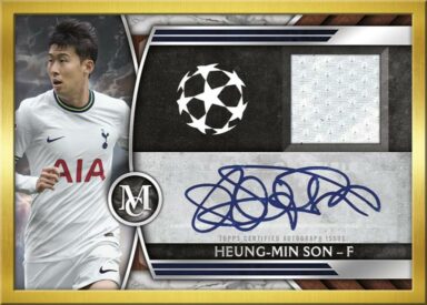 2022-23 TOPPS Museum Collection UEFA Champions League Soccer Cards - Framed Autograph Patch Son
