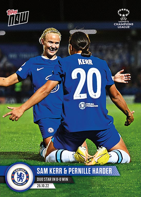 2022-23 TOPPS NOW UEFA Women's Champions League Soccer Cards - Card 007