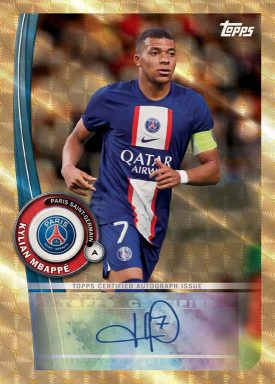 2022-23 TOPPS Paris Saint-Germain Official Fan Set Soccer Cards - Autograph Card Mbappé