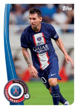 2022-23 TOPPS Paris Saint-Germain Official Fan Set Soccer Cards - Base Card Messi