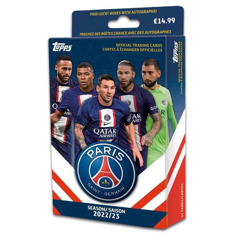 2022-23 TOPPS Paris Saint-Germain Official Fan Set Soccer Cards - Box