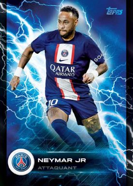 2022-23 TOPPS Paris Saint-Germain Official Fan Set Soccer Cards - Electric Flash Insert Neymar