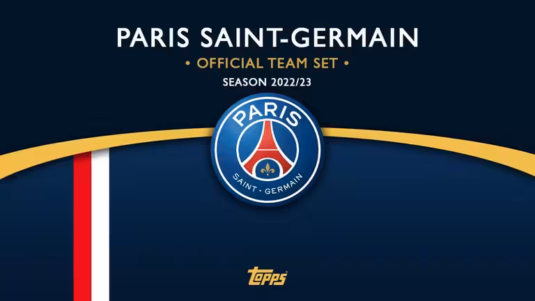 2022-23 TOPPS Paris Saint-Germain Official Team Set Soccer Cards - Header