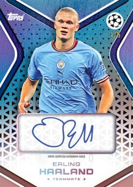 2022-23 TOPPS Platinum UEFA Club Competitions Jack Grealish Curated Set Soccer Cards - Autograph Card Haaland