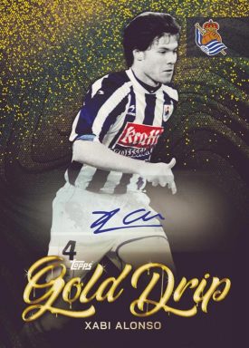 2022-23 TOPPS Real Sociedad de Fútbol Official Team Set Soccer Cards - Gold Drip Autograph Alonso