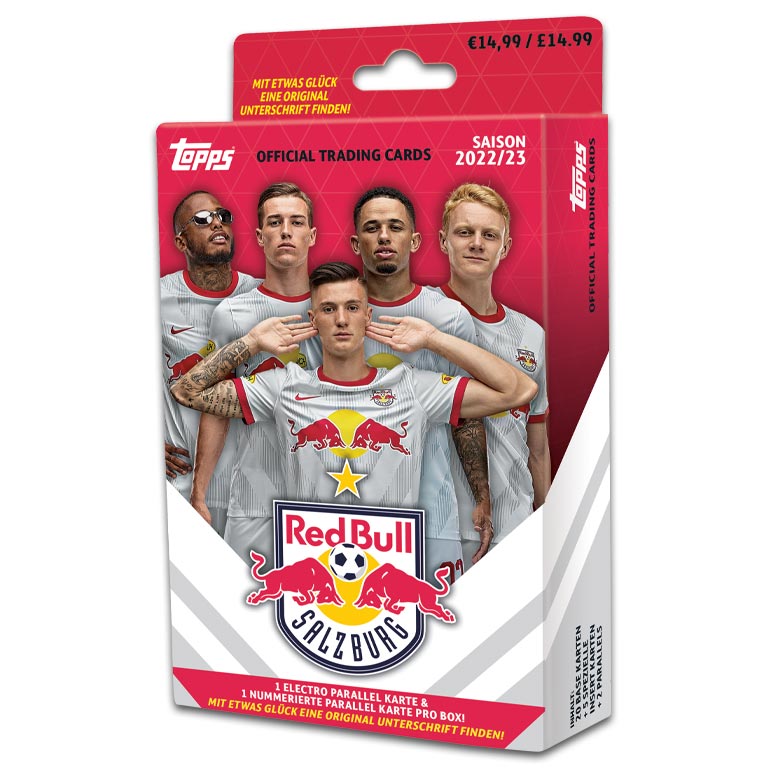 202223 TOPPS FC Red Bull Salzburg Official Fan Set Soccer Cards