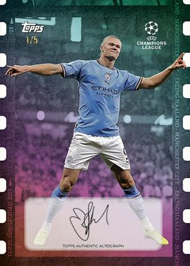 2022-23 TOPPS Simplicidad UEFA Club Competitions Soccer Cards - Autograph Haaland