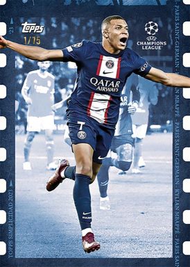 2022-23 TOPPS Simplicidad UEFA Club Competitions Soccer Cards - Mbappé