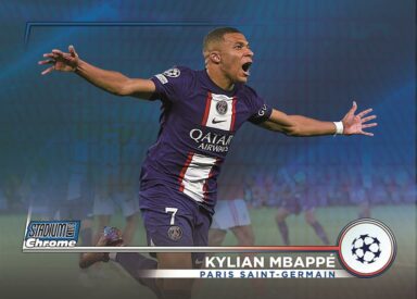 2022-23 TOPPS Stadium Club Chrome UEFA Club Competitions Soccer - Base Parallel Kylian Mbappé